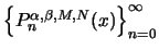 $\left\{P_n^{\alpha,\beta,M,N}(x)\right\}_{n=0}^{\infty}$