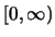 $[0,\infty)$